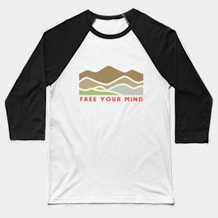 mountains Baseball T-Shirt